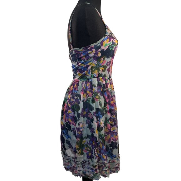 Willow & Clay Floral Size S Spaghetti Strap Dress Polyester & Rayon Blend - Picture 10 of 11